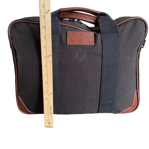Lands' End Bags Lands End Square Rigger Shoulder Bag Canvas Leather
